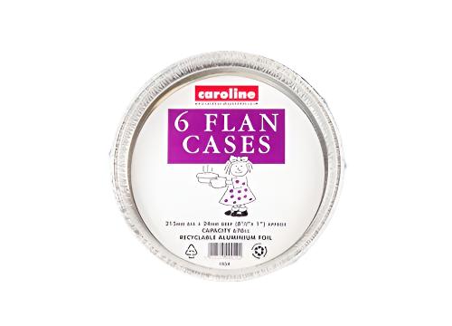 Caroline Foil Flan Deep Round 6pk Caroline Foil Flan Deep Round 6pk